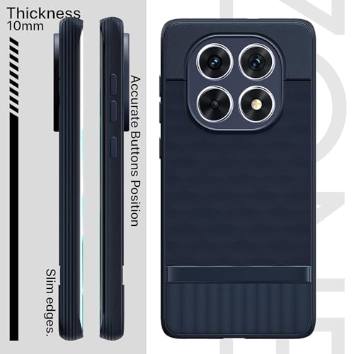 Image of Shockproof Case for Poco X7 5G | Full Camera Protection | TPU Flexible Back Cover for Poco X7 5G (Steel Blue)