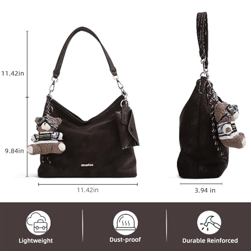 Bolso Hobo Vintage Para Mujer Gran Capacidad miniatura 5