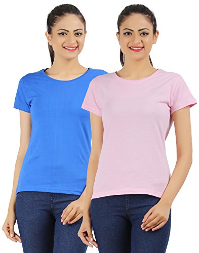Image of Ap'pulse Women's Combo Regular Fit T Shirt (Pack Of 2)