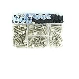 FIGULI Bodywork Screws for Kawasaki ZZR1100 ZZR 1100 ZX-11 ZX11 1993-2001 2000 1999 1998 1997 1996 1995 1994 Motorcycle Fairing Bolts Kits Screws Bodywork Nuts Bolt (Color : Silver)