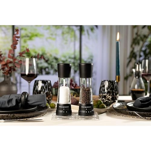 Image of Cole & Mason Derwent Pepper Grinder - Mill Includes Gourmet Precision Mechanism and Premium Peppercorns - Pepper Mill, Matt Black