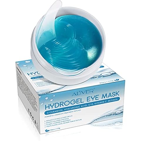 Kollagen-Augenpads,60pcs Kollagen-Augenmaske mit Hyaluronsäure, Augen-Gel-Pads, Anti-Falten-Augenpfleg,feuchtigkeitsspendend, Tränensäcke entfernen Cover