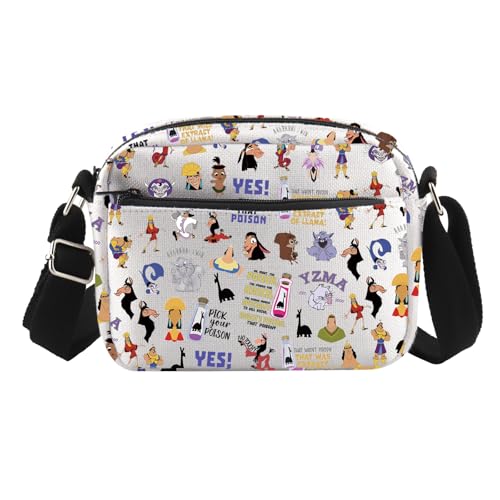 TSOTMO Cartoon Movie Merchandise Gift Emperor Movie Crossbody Bag for Movie Fans Poison Zipper Pouch
