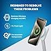 NFC Wireless Charging Chip Antenna and Magnet Replacement for Magsafe, Compatible with iPhone 14 - Pre-Installed Flash Light Flex - Fixes QI Coil Signal