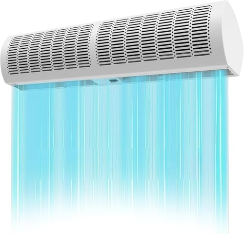 Souffleuse de porte à rideau d'air mural intérieur leis avec ventilation vent fort
