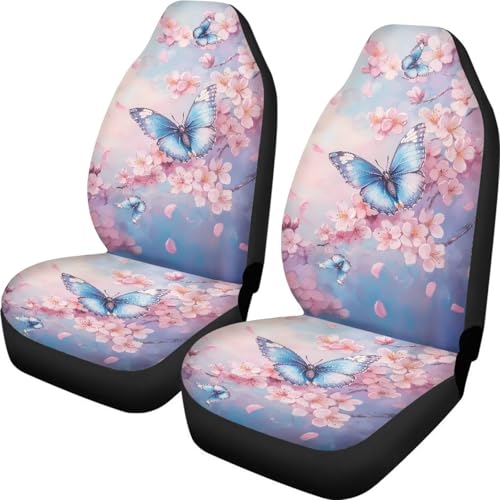 Housse de siège de voiture avant souple 52X138cm motif cerise pour camion