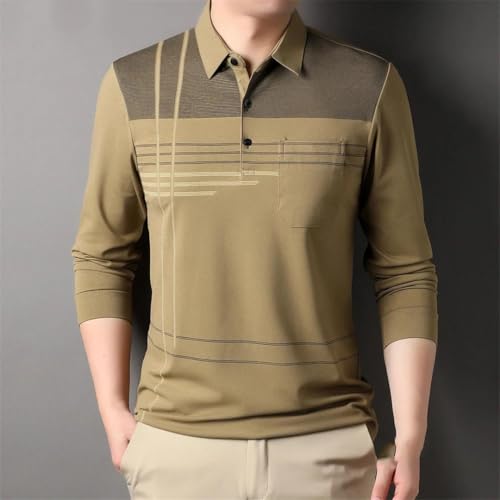 Men's Four Seasons Solid Color Regular Version Casual Business Long-Sleeved Top2