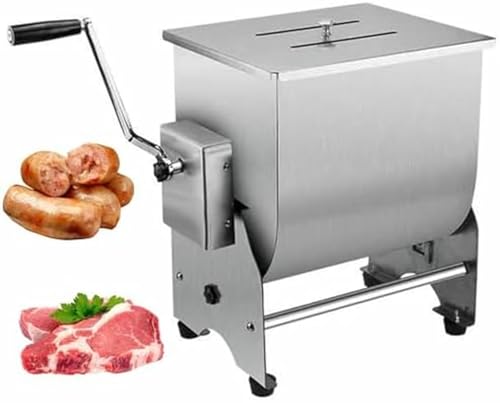 Mezcladora de carne manual - Picadora de carne de acero inoxidable para uso en la cocina - Embutidora comercial para procesar pollo, pescado y carne de res
