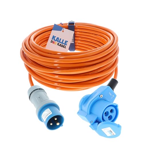 CEE Verlängerung Kalle Blue Signal 2,5mm² Winkel Industrie BAU Boot Womo Camping...