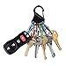 Nite Ize KeyRack Steel S-Biner - Plastic Key Carabiner Organizer with 6 S-Biners - Keychain Accessories to Hold Keys Securely and Separately