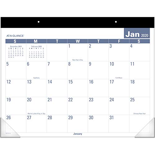 AT-A-GLANCE 2020 Desk Calendar, Desk Pad, 21-3/4