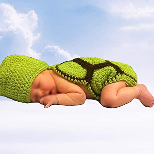 Baby Photo Prop Newborn Photography Outfits Boy Clothes Knitted Crochet Photography Prop, Cute Handmade Turtle Costume Unisex Set, Newborn Crochet Costume Baby Boy Photoshoot Outfits 0-6 Months #TOP6