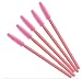 KOLIGHT Pack of 100pcs Colorful Disposable Mascara Brush Silicone Head Wands Applicator Makeup Eye Lash Brush Kits (Pink)