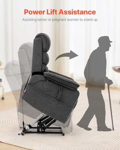 Fauteuil Releveur Électrique Massage Chauffant VEVOR
