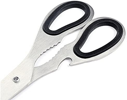 Salad Scissors 1Pc Multi-Functional Stainless Steel Kitchen Scissors Shears Bone Fish Scissors(2mm thick)