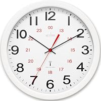 Acctim Controller Radio Controlled Wall Clock, 30cm, 12-Inch Diameter, Home/Kitchen/Office/Study/School Clock, White