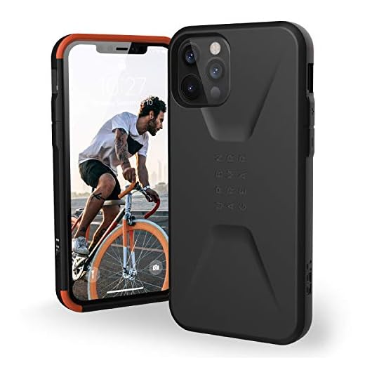 Urban Armor Gear UAG Millenium 2 elegant ultratunn stötdämpande civilt skyddsfodral, svart