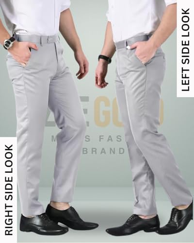 Image of Men's Slim Fit Formal Trouser for Regular Fit