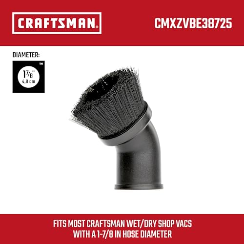 Image of CRAFTSMAN CMXZVBE38725 1-7 /8 in. Dusting Brush Wet Dry Vac Attachment