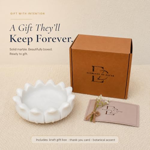Image of Marble Urli Bowl for Home Decor | Handcrafted Floating Bowl, Decorative Centerpiece for Living Room Table, Luxury Stone Urli Dish, Pooja Decor & Festive Gift Item (Padma /6 Inch)