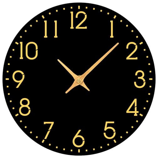 TGHHPC Wall Clock Modern Wall Clocks Battery Operated, Silent Non