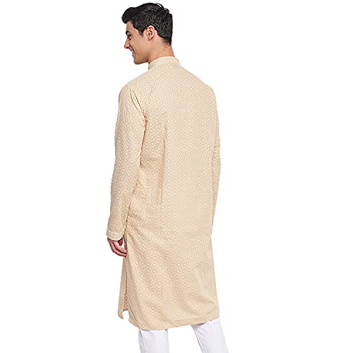 Image of Sanwara Men's Cotton Relaxed Kurta