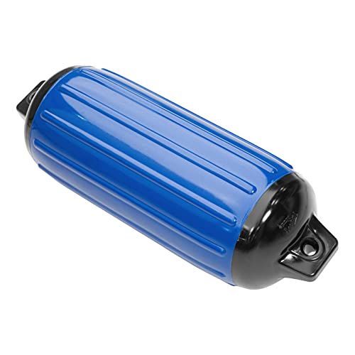 Taylor Made Super Gard Boat Fender, Mid Atlantic Blue (8.5" x 26") Double-Molded Ends, Ribbed Technology to Minimize Roll, Rubber Football Needle Inflation Valve, Marine-Grade Vinyl - 951824 by TaylorMade - Used condition - US$39.21