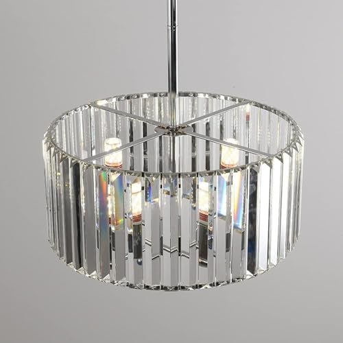 Plafonnier cristal E14 et fer forgé réglable luminaire chic