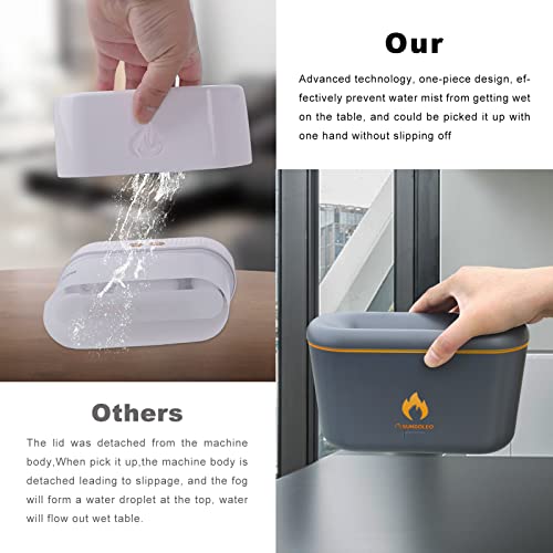 Sungoleo Flame Diffuser 300Ml Continuous 18 Hours Aroma Diffuser Waterless Auto Shutoff Super Quiet Spray Humidifier For Bedroom Home Office Baby Room Yoga Room Essential Air Diffuser #TOP3