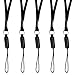 Produktbild ZhaoCo Umhängeband, 5 Stück 17 Zoll Nylon Ausweishülle für Business, Büros, Ausstellungen, Handys, USB-Sticks, Schlüsselanhänger, Namensschild Kartenhalter - schwarz