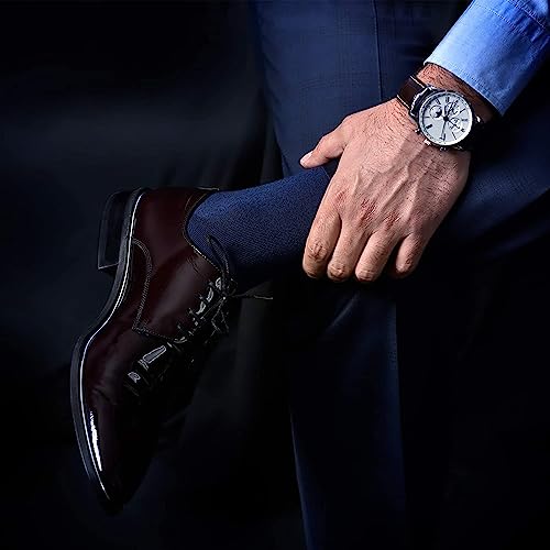 Men's Cotton Dress Socks Seamless Toe Business Crew Men Socks2