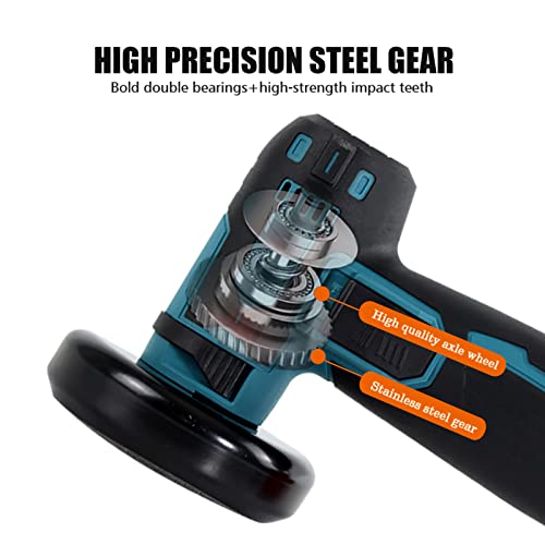 Mingzhe Kit de rebarbadora angular com escova sem fio de 12V, disco de desbaste de 3 polegadas/76 mm