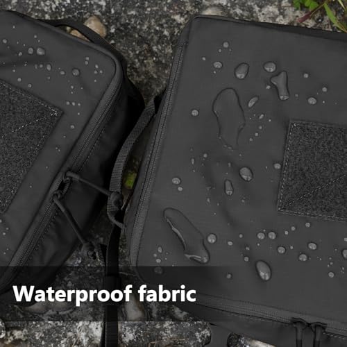 PETAC GEAR Lot de 4 Cubes de Rangement Modulaires Tactiques – Matériau Imperméable, Grande Capacité, Facile à Nettoyer pour l’Extérieur et les Voyages (BK) – vue 2