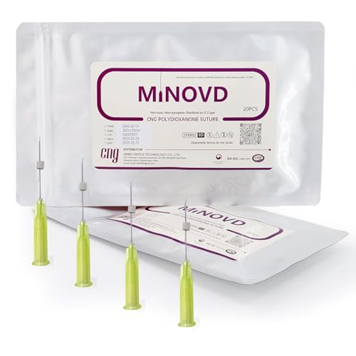 Minovd Pdo Fili per sollevamento palpebre, per migliorare le rughe e il rilassamento della pelle nella zona degli occhi (40 pezzi, 30 g25 mm)