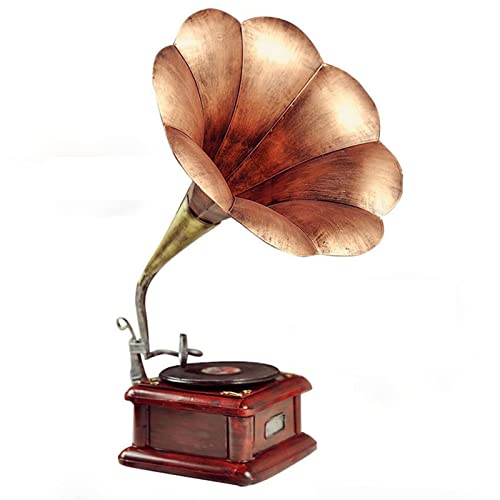 Tourne-Disque rétro, Gramophone de décoration intérieure, Accessoires Photo pour Une Ambiance Vintage et Un Charme esthétique