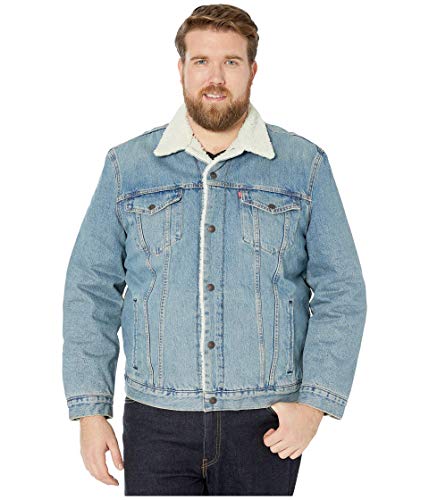 Image of Levi's Men's Sherpa Cotton Blend Standard Length Trucker Jacket