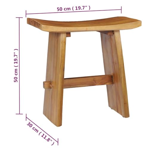 Tabouret en bois authentique meuble de chevet chaleureux pour maison cocon - 3