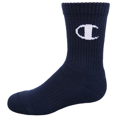Image of Champion Kids' Kids' 6-pack Crew Socks With Color and Size Options