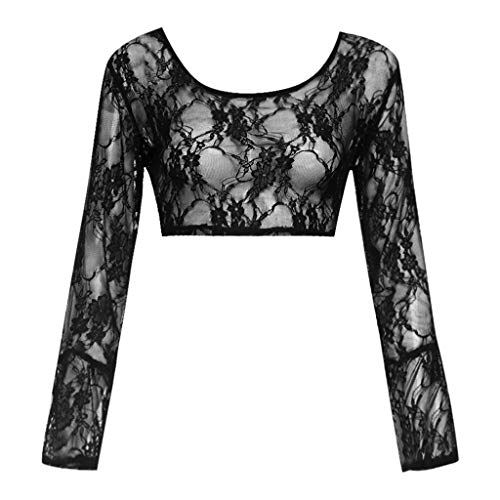 BaZhaHei NuevoTalla Grande sin Mangas para Brazos Faja Corta Corta Chaqueta de Malla de Ombligo Caliente Malla de Ropa Interior sin Costuras en Forma de Brazo remates de Manga Larga para Mujer