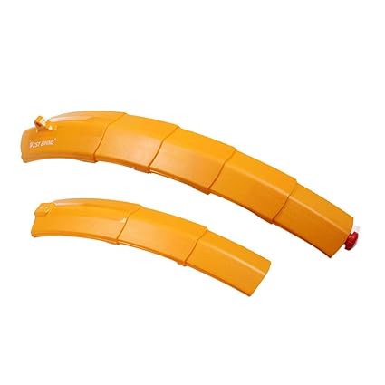 Mohit Enterprises Foldable Bicycle Bike Mudguard Adjustable Front Rear Mud Guard Orange (54041801JEL)