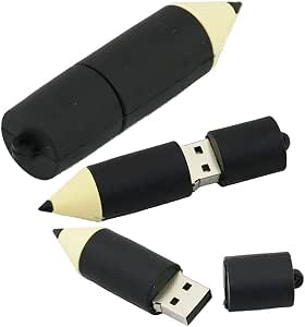 Flash Drives USB em forma de lápis de 128 GB, pen drive de memória, pen drives pen drives USB Flash Disk Pen Drive USB 2.0 Pen Drive Pen Drive (preto)
