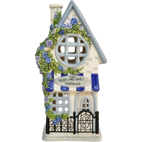 Blue Sky Clayworks The Morning Glory Gatehouse Candle House 7.75 L x 4.25 W x 8.625 H