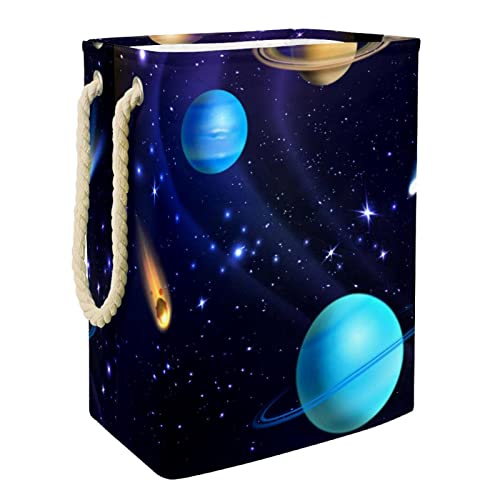 Panier à linge galaxie grand format avec poignées pour chambre - 2
