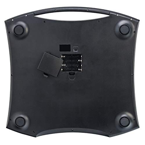 Taylor Digital Scales For Body Weight, Extra High 440 Lb Capacity, Built In Handle, Jumbo Blue Readout, Durable Platform, 13.0 X 12.0 Inches, Silver Metallic #TOP1