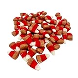 Caramel Apple Candy Corn - 1 LB Resealable Standup Candy Bag - Traditionally Shaped Candy Corn w/Caramel Apple Flavor - Bulk Halloween and Autumn Candy for Parties