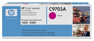 Toner HP C9703A magenta pour imprimer des rapports sur Color Laserjet 2500TN