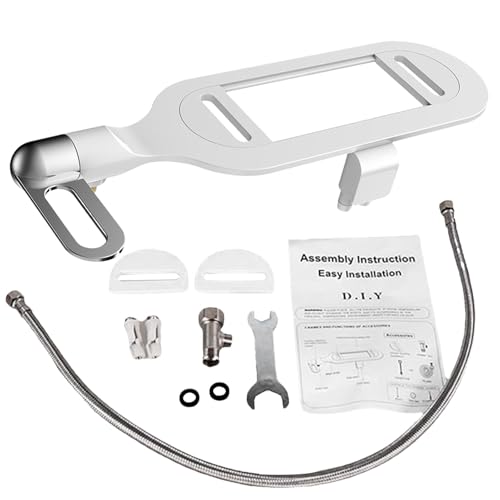 Smart Toilet Seat Flusher,Non-Electric Self-Cleaning Bidet Tool with Adjustable Pressure - Toilet Flusher Supplies for Home Bathroom College Dorm School