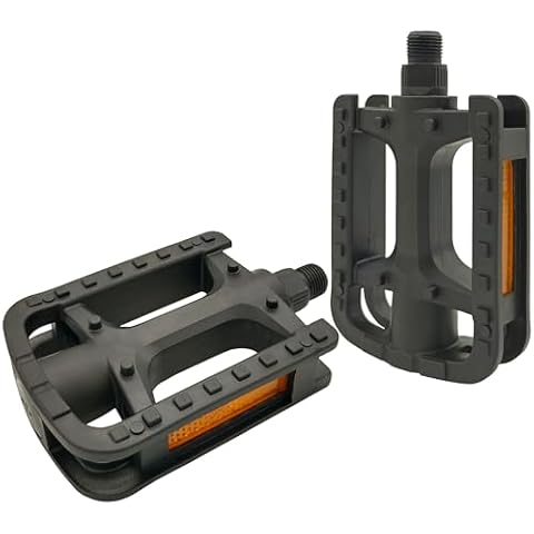 RYANGO Bike Pedals, 9/16" Non-Slip Bike Pedals with Reflectors, Bicycle Pedals for Road Bike, BMX, Folding Bikes, Urban Bikes, Adult Bicycle Cover