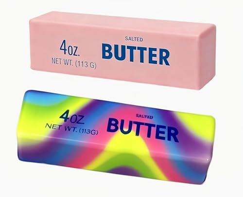 NYVIO 1pc Butter Squishy Slow Rising Stress Relief Fidget for Kids & Adults Soft PU Sensory Squishy for Anxiety Relief Decompression Desk Item Party Favor Gift Light Yellow