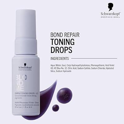 BLONDME Blonde Wonders Leave-In Toning Drops for Blonde Hair, Ice, 1.0 Fl Oz | Eliminate Brassy Yellow Tones | Color Depositing Treatment | For Cool Blonde or Gray Hair